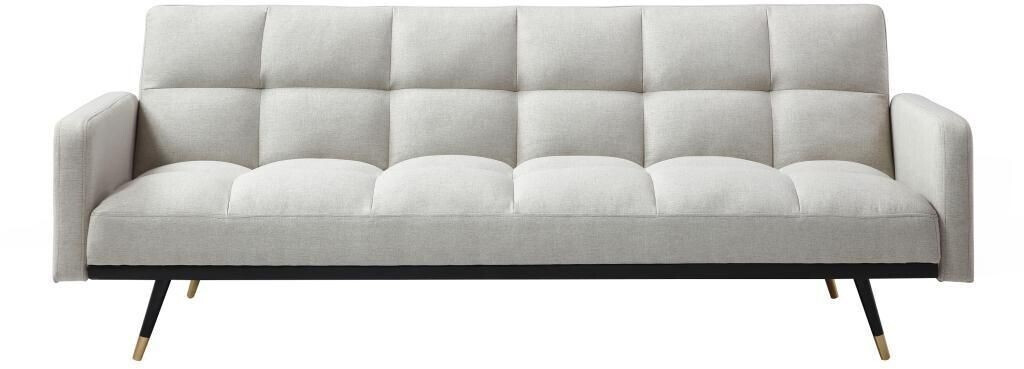 Vente-unique 3-seater sofa with sleep function - beige - ROREMA