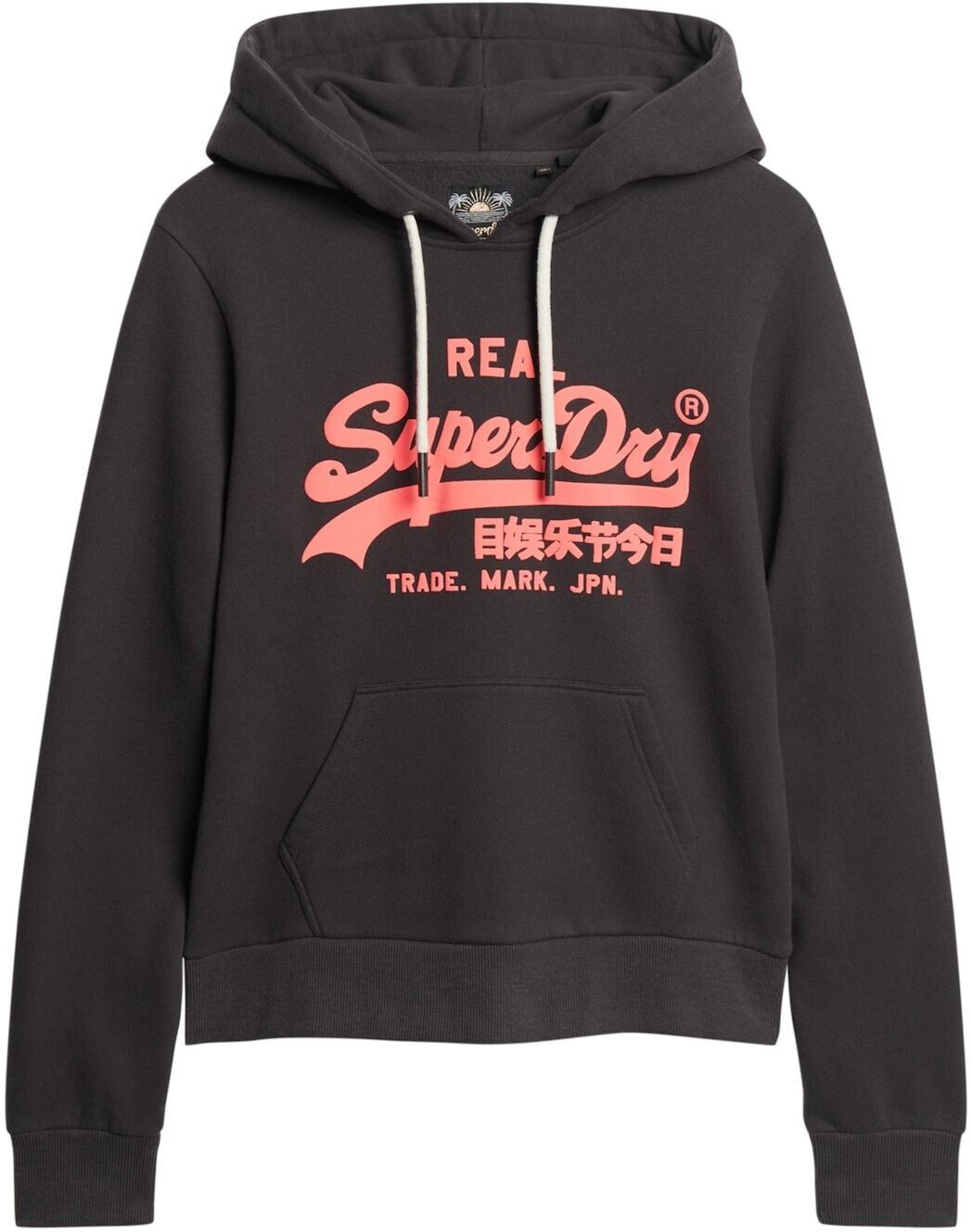 Superdry vintage logo mono hoodie hot sale