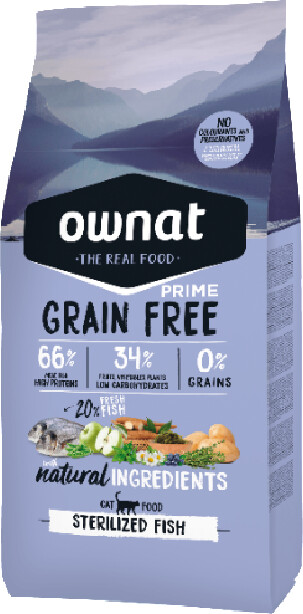 Ownat Grain Free Prime Sterilized Cat Fish