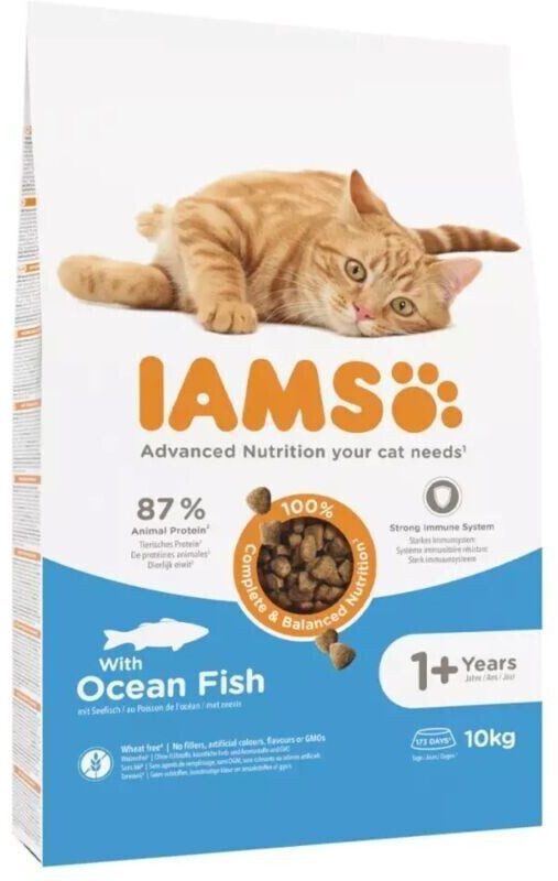 IAMS Advanced Nutrition Adult croquettes pour chat poisson de mer (10 kg)