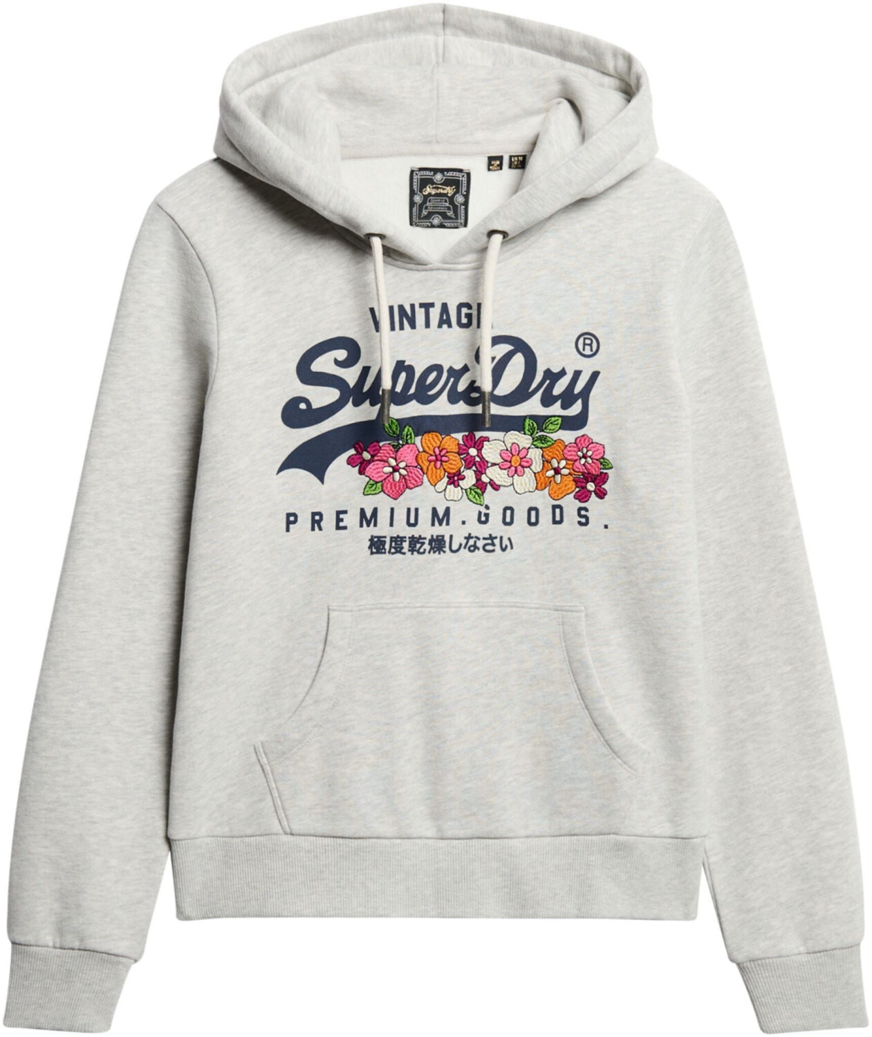 Superdry Vintage Vl Prem G Floral Sweatshirt (W2012321A) glacier grey marl