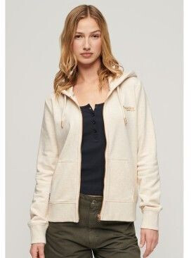 Superdry Essential Logo Ub Zip Sweater (W2012104A) light oat marl