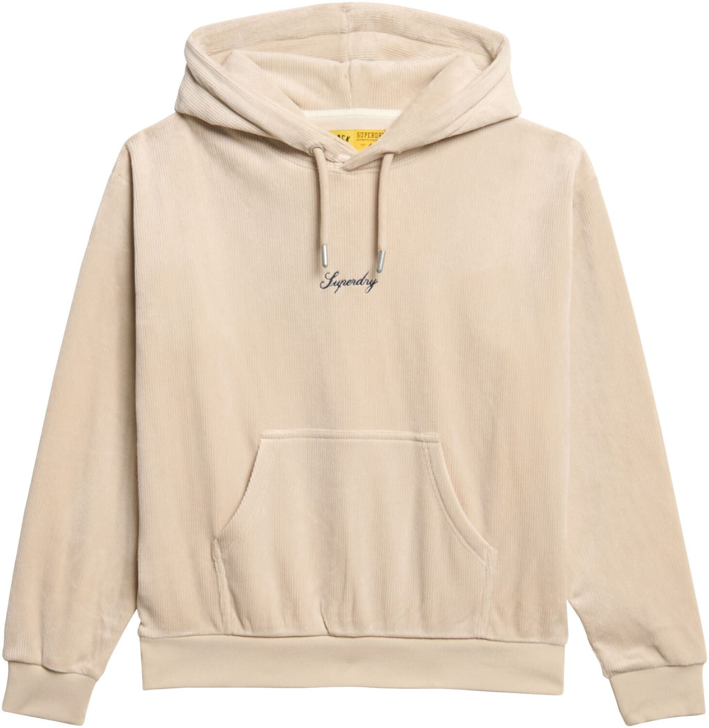 Superdry Country Club Velour Loose Hoodie (W2012168A) off grey
