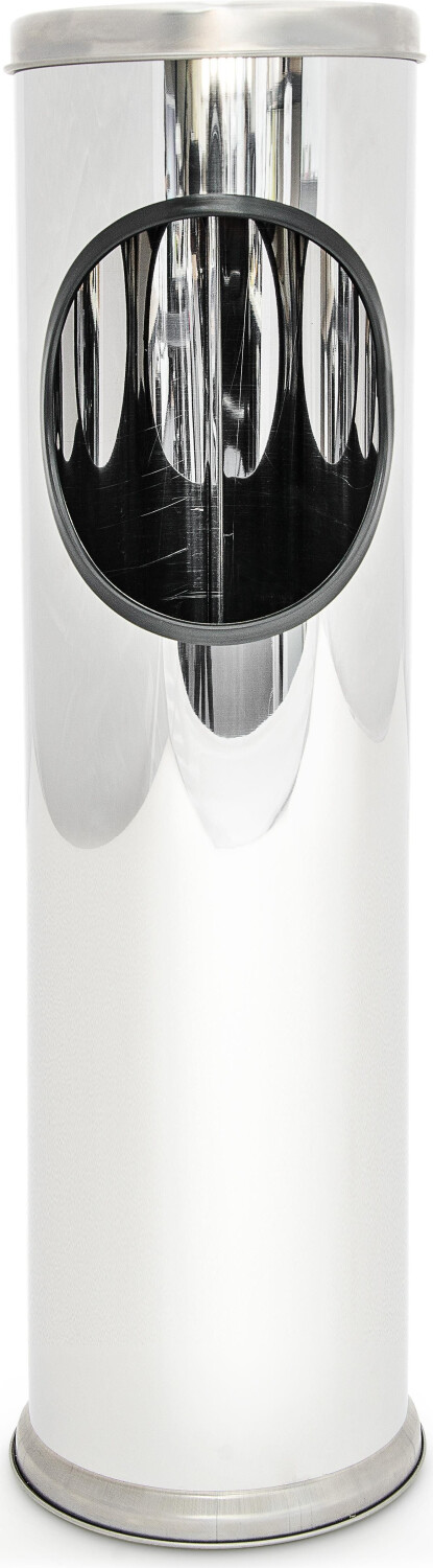 Relaxdays Standing ashtray stainless steel H 52,5 cm silver