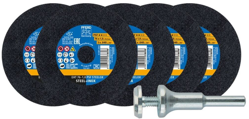 Pferd 5 x EHT 76 x 1,0 x 10 mm straight PSF STEELO