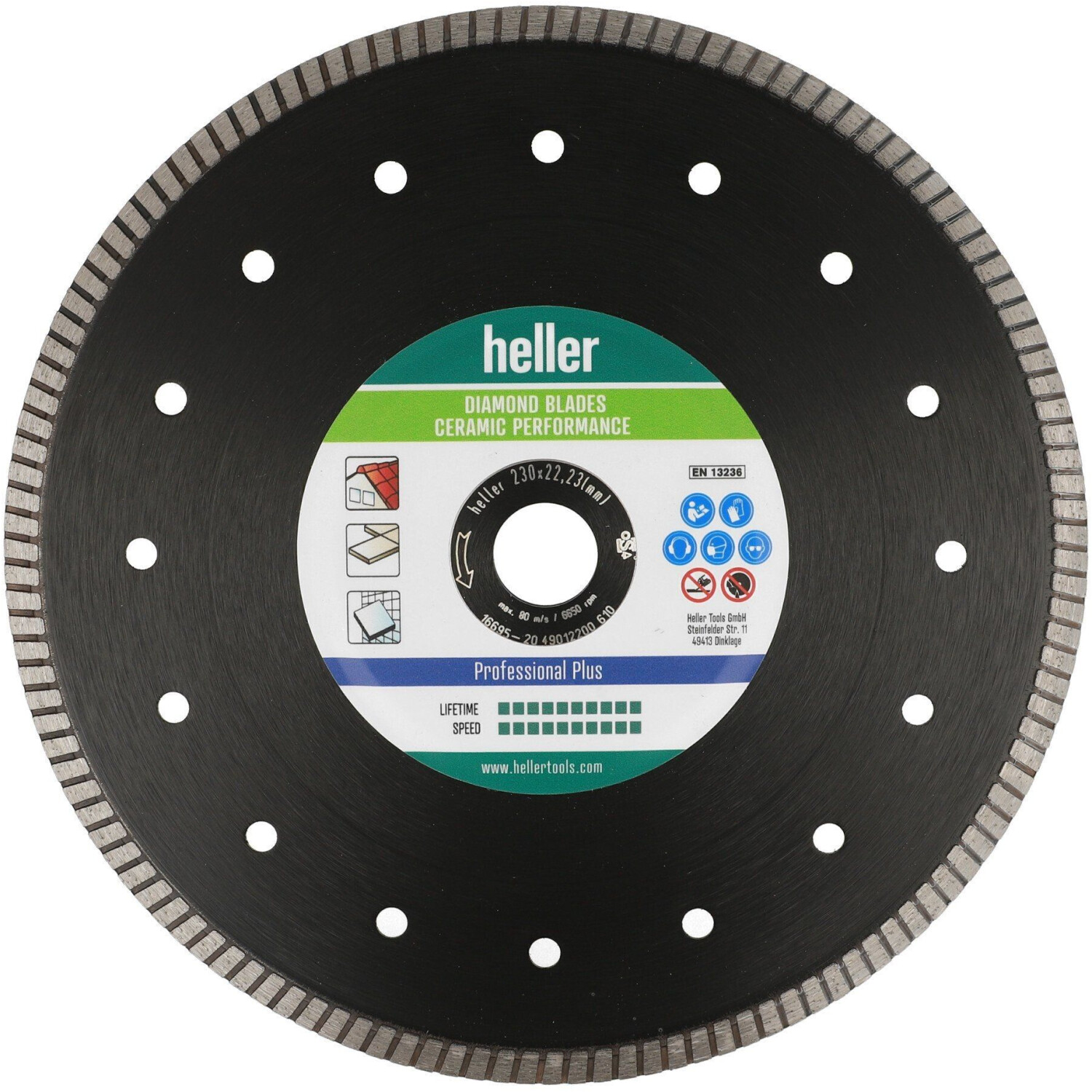 Heller Blade Ceramic Performance 300 x 25,4