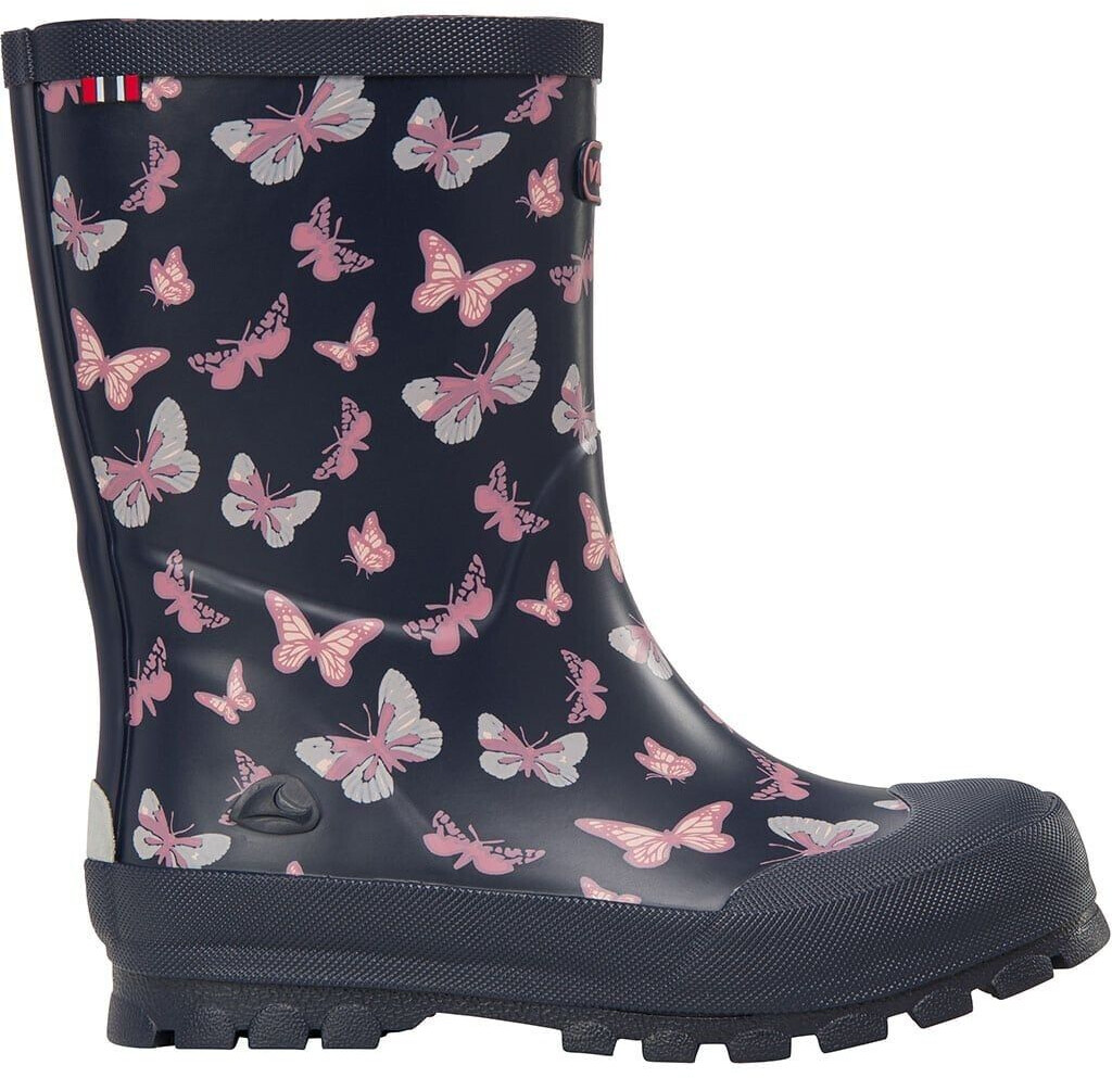 Viking Jolly Print removable insole navy antiquerose