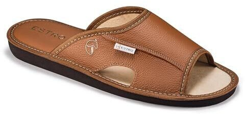Strobl Leather Men's Slippers Verano gold