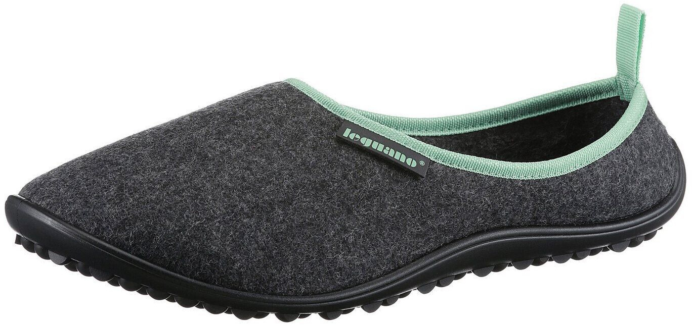 Leguano ACASA Barefoot Shoe Comfort Shoe Slipper Clog anthracite-mint
