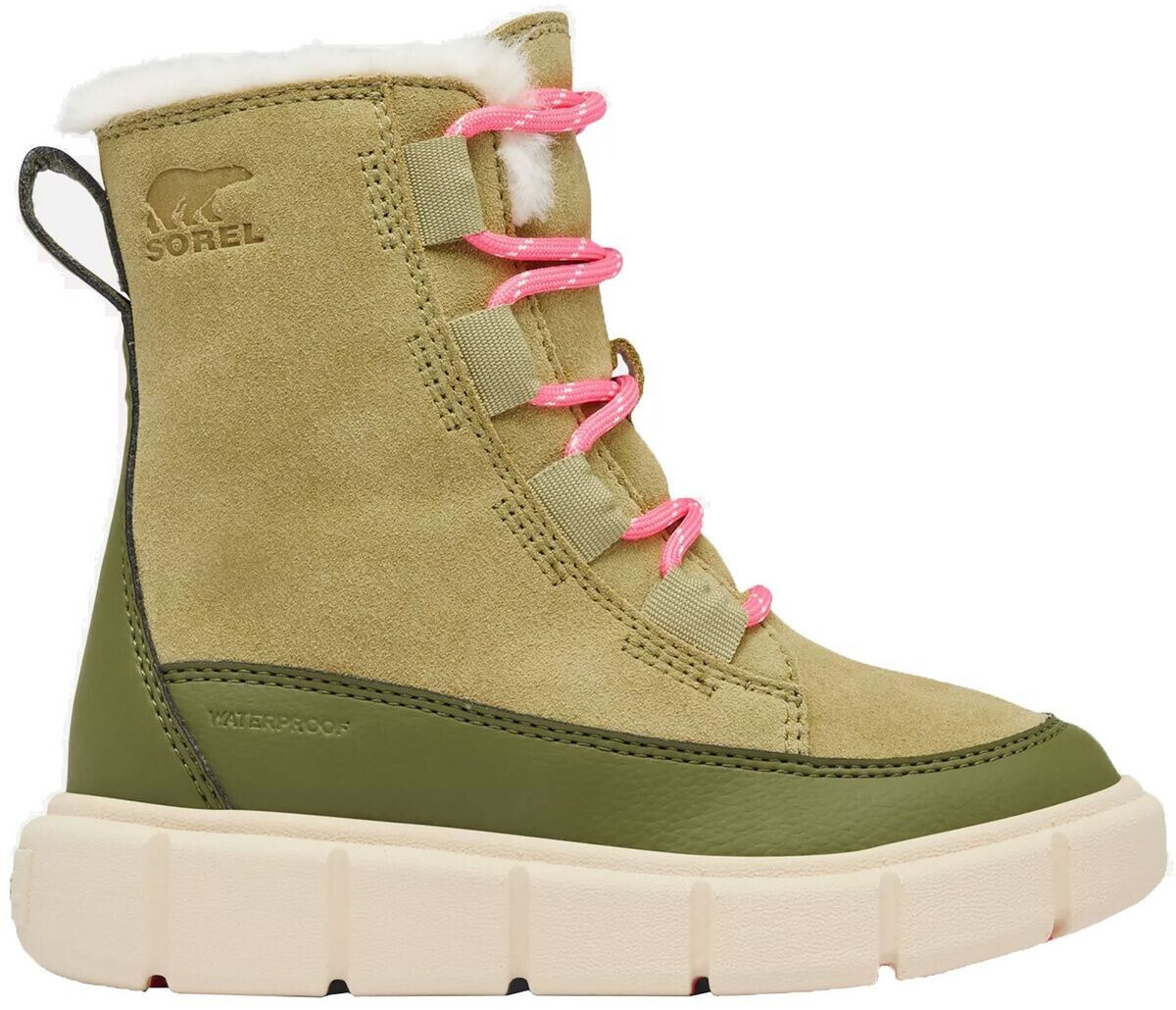 Sorel Explorer III Lace WP Kids savory/bleached ceramic