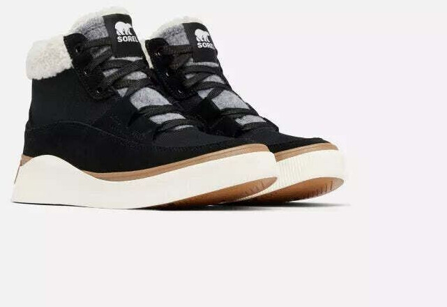 Sorel Out N About Mid Waterproof Sneaker black sea salt