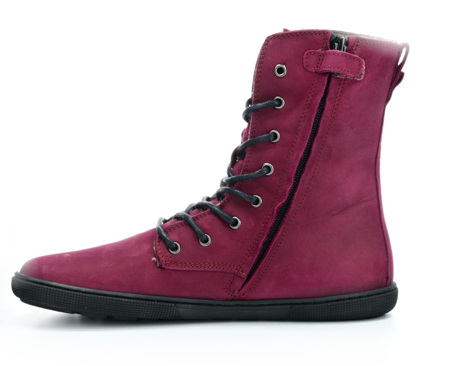 Koel Faro Bordo Lambswool wine red winter barefoot shoes