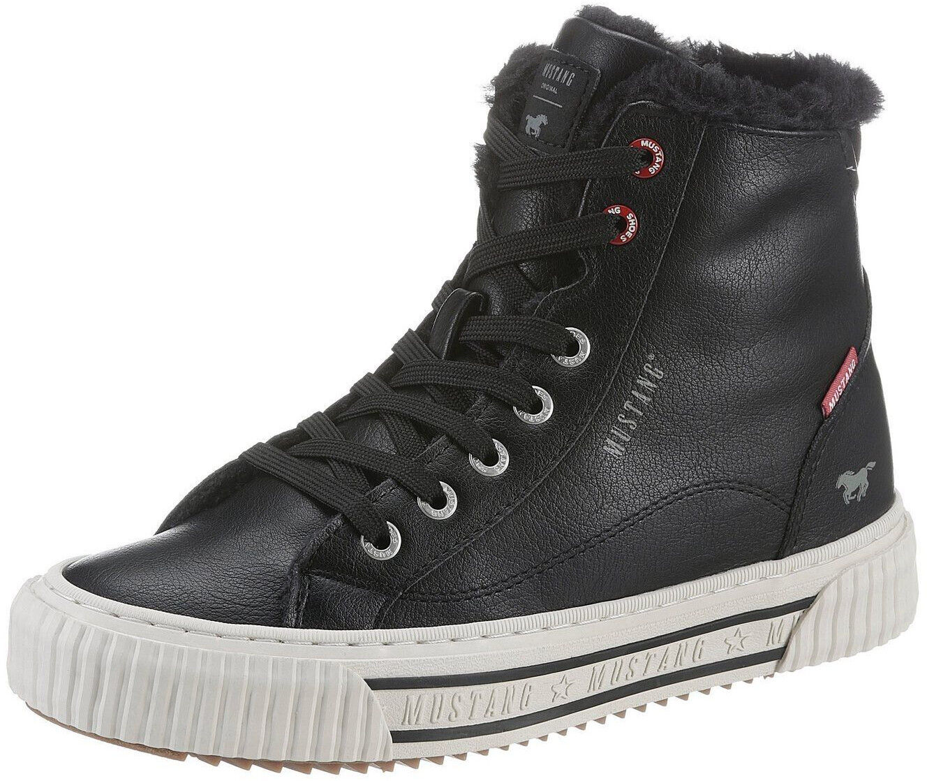MUSTANG Winter with platform sole black
