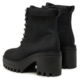 Calvin Klein Chunky Heeled Zip Lth YW0YW01548 black