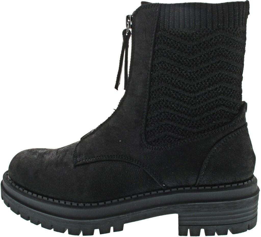La Strada 20131801001 black cracked PU knitte
