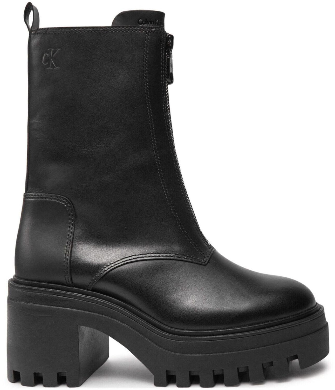 Calvin Klein Chunky Heeled Zip YW0YW01541 black