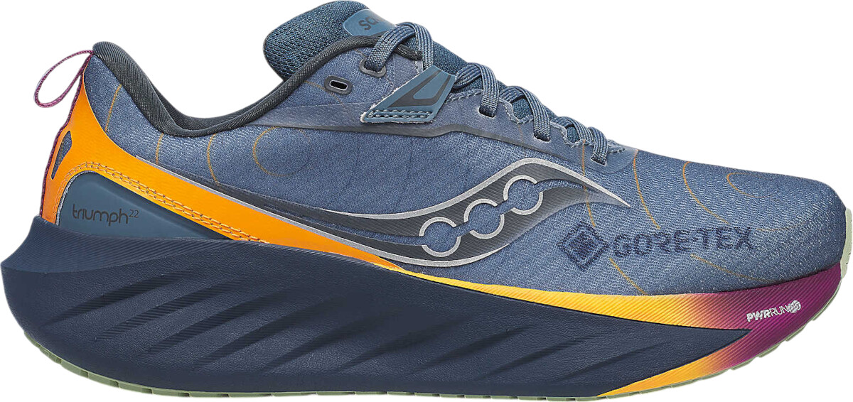 Saucony Triumph GTX Neutral Shoe bluish grey