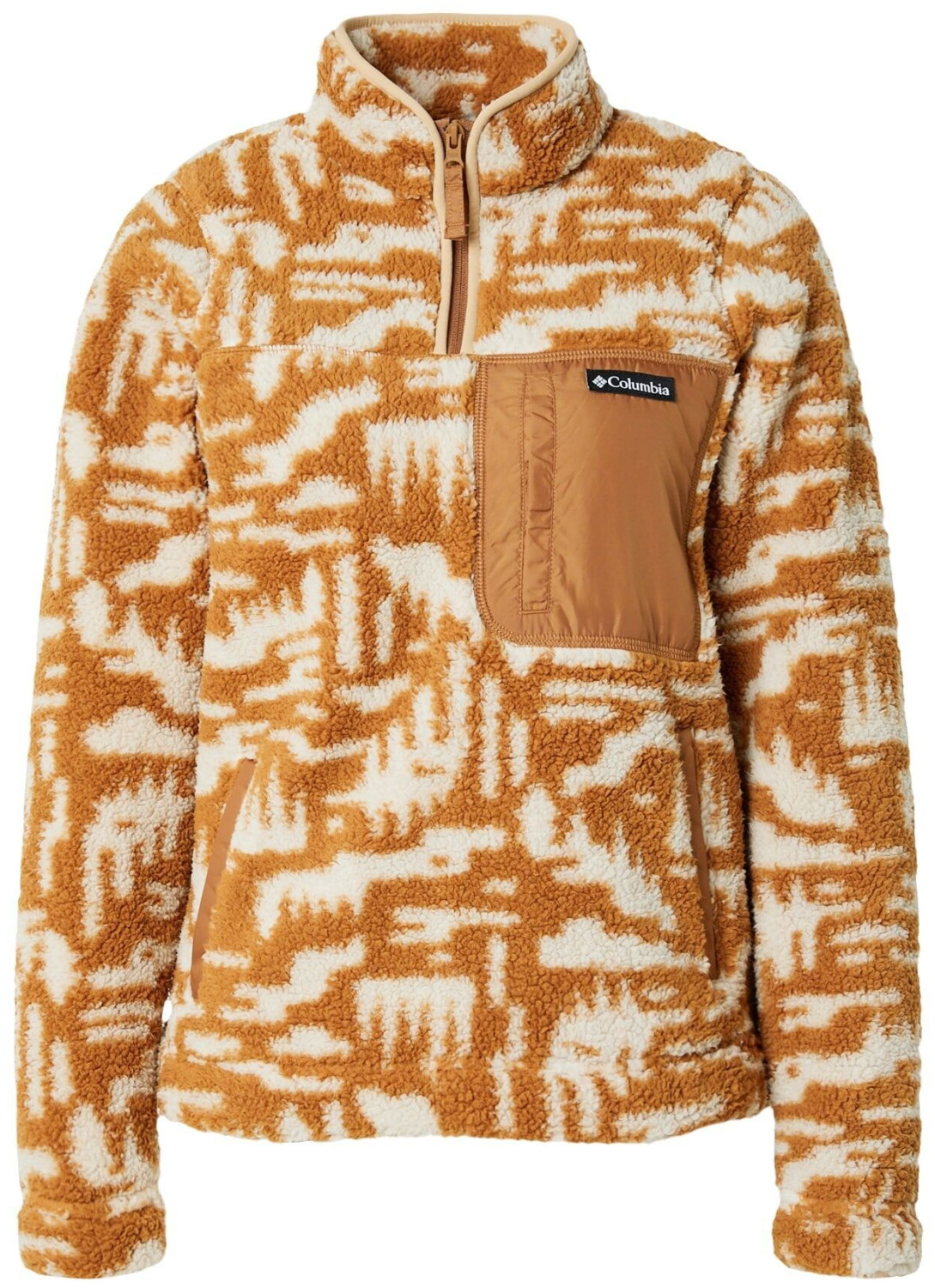 Columbia West Bend 1/4 Zip II Woman camel brown highland tonal