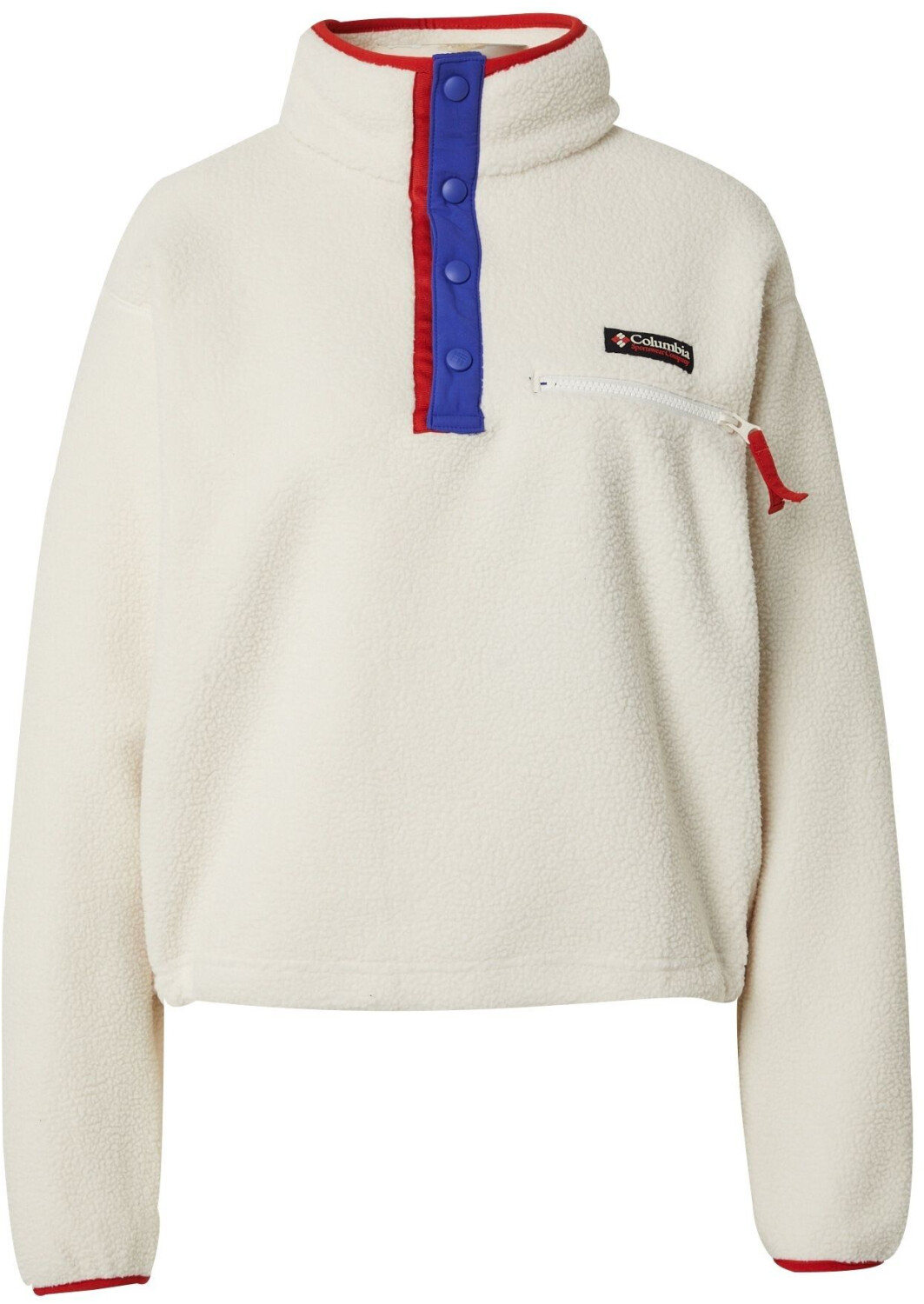 Columbia Helvetia II Cropped Sherpa Fleece Hoodie Woman chalk
