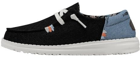 Dude Wendy Boho Black sporty lace-up shoe