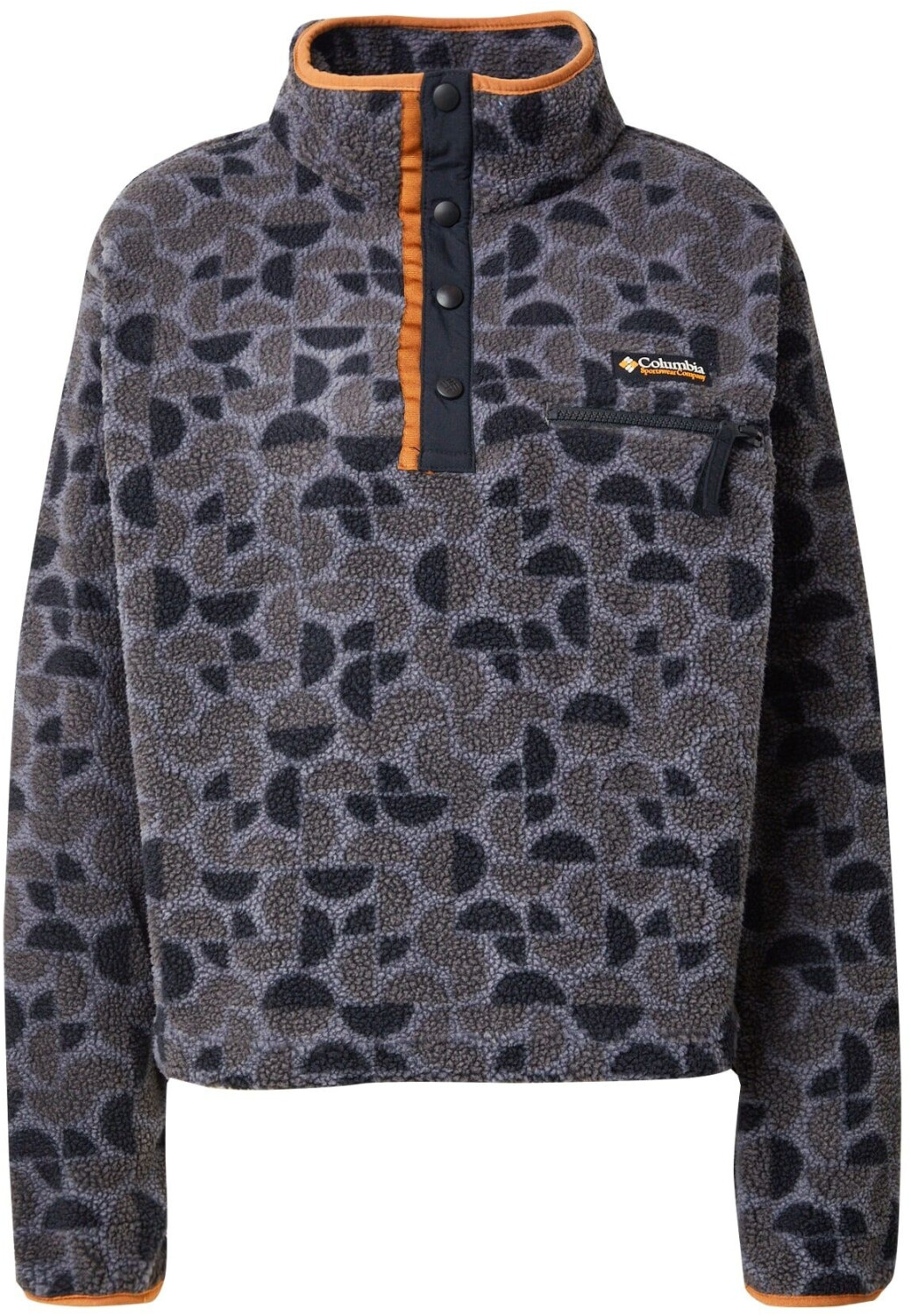 Columbia Helvetia II Cropped Sherpa Fleece Hoodie Woman black retroscape