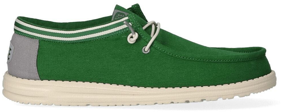 Dude Wally Letterman Half Shoes green white
