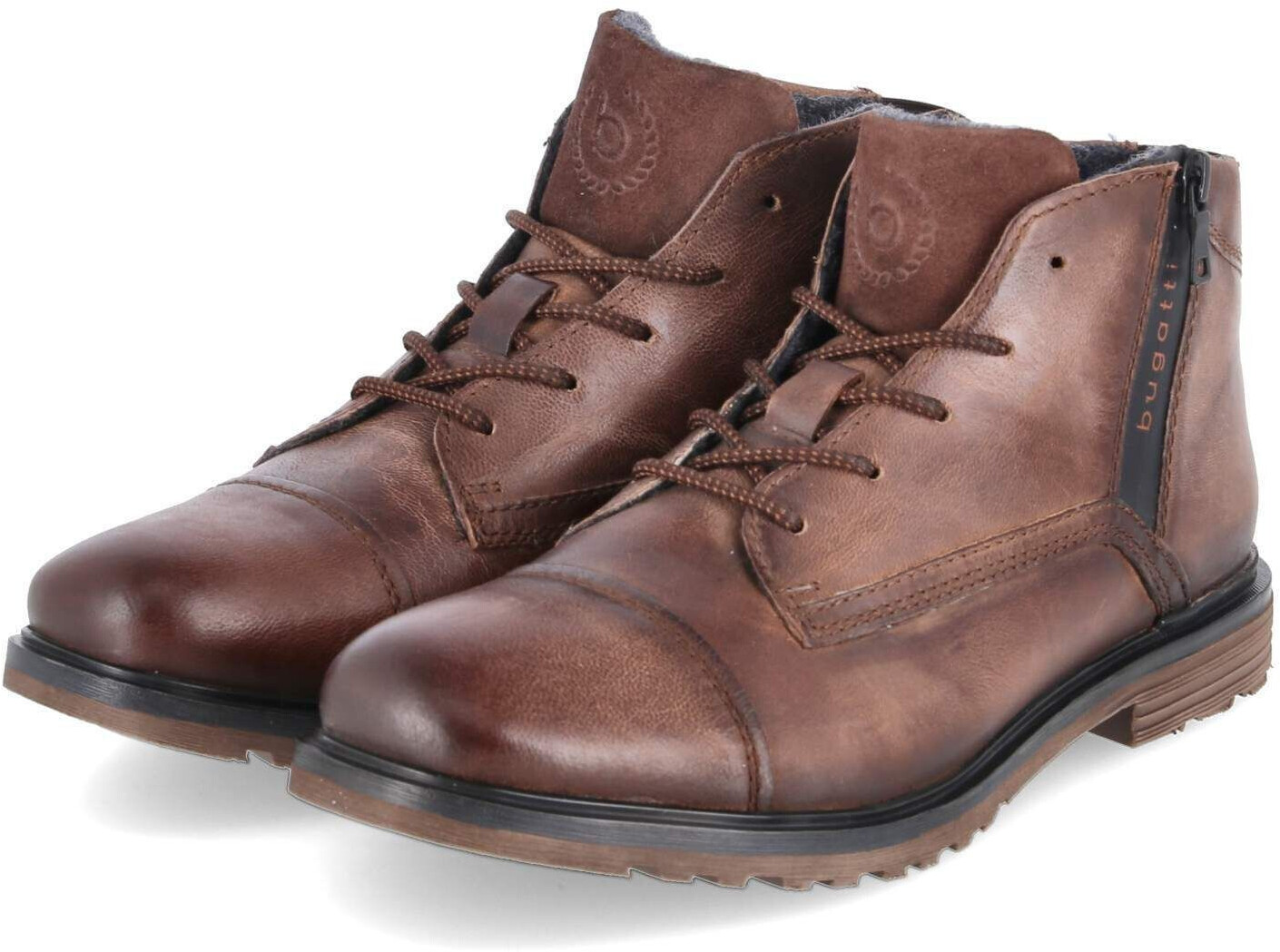 Bugatti Lace-up brown smooth leather