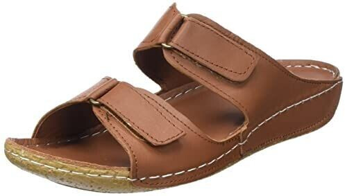 Andrea Conti Women's slip-on sandal cognac