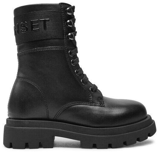 Twin-Set Lace-up 242GCJ03A M black
