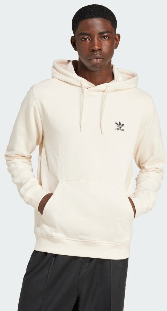 Adidas originals trefoil hoodie white online
