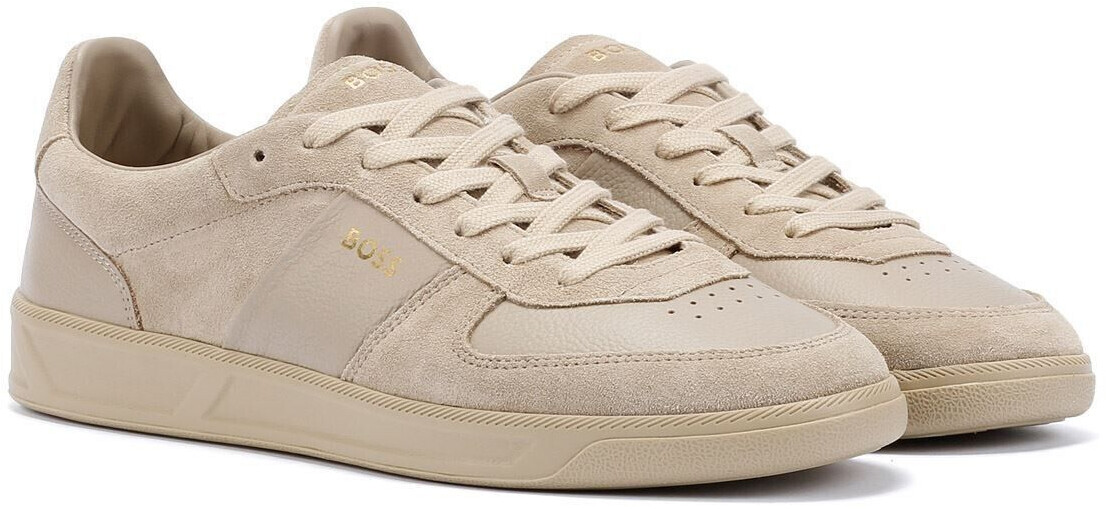 Hugo Boss Brandon Suede Leather Men's Beige Trainers