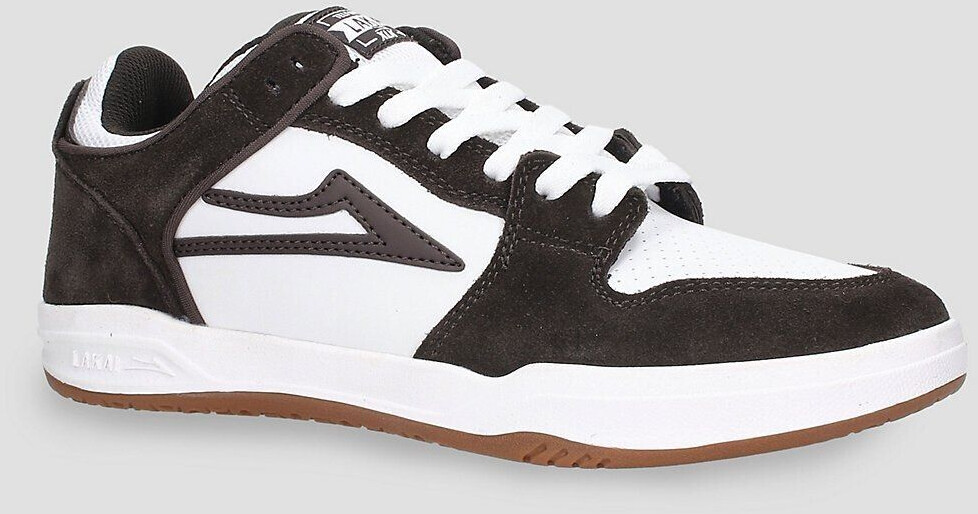 Lakai Telford Low Skate Shoes chocolate white suede