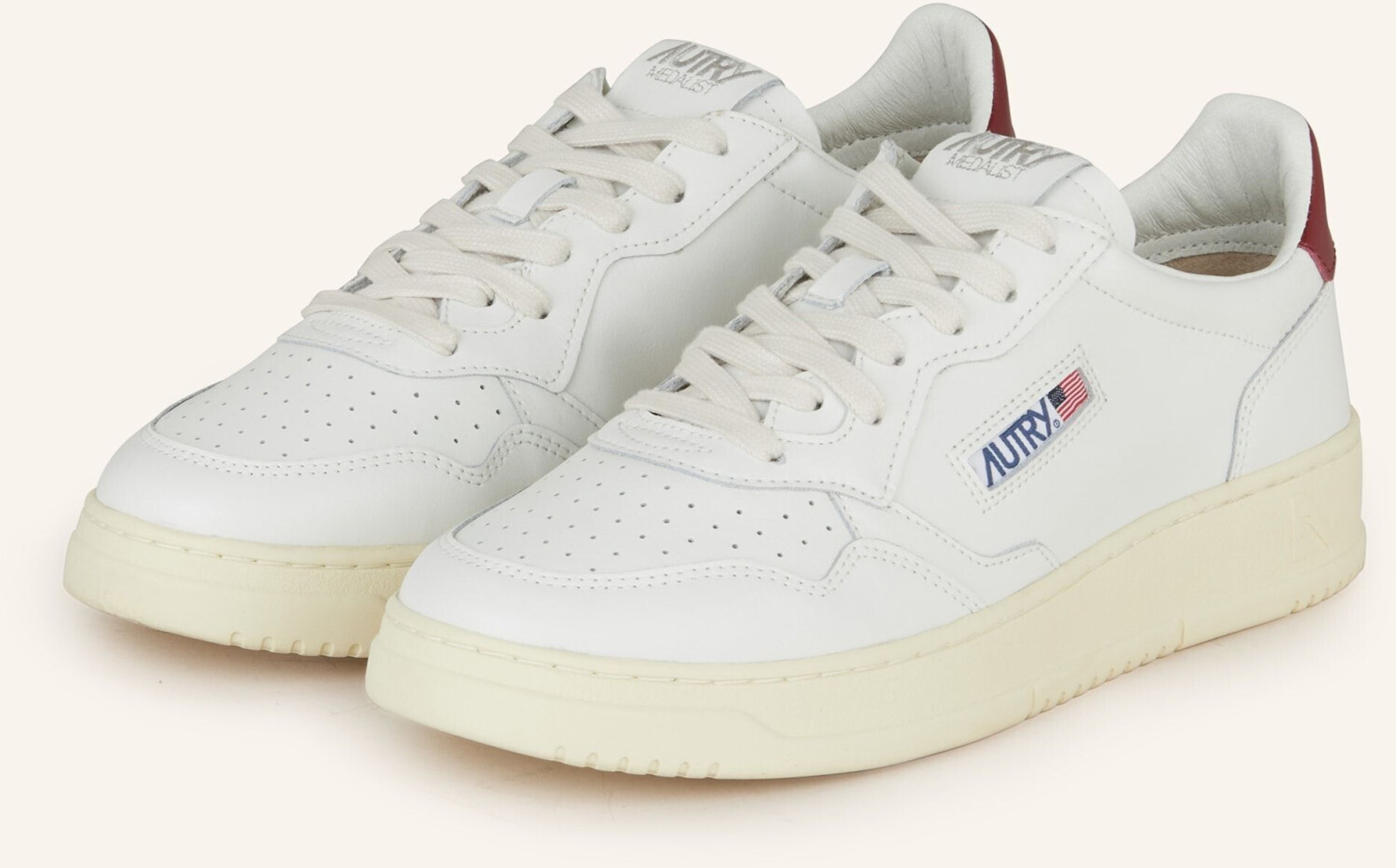 AUTRY Sneaker MEDALIST LOW white dark red