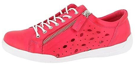 Andrea Conti Sneaker Half Shoe sporty Leather Perforation Lacing 0345925 pink