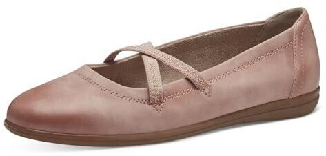 Jana Shoes Ballerinas with straps vegan pink Old Rose