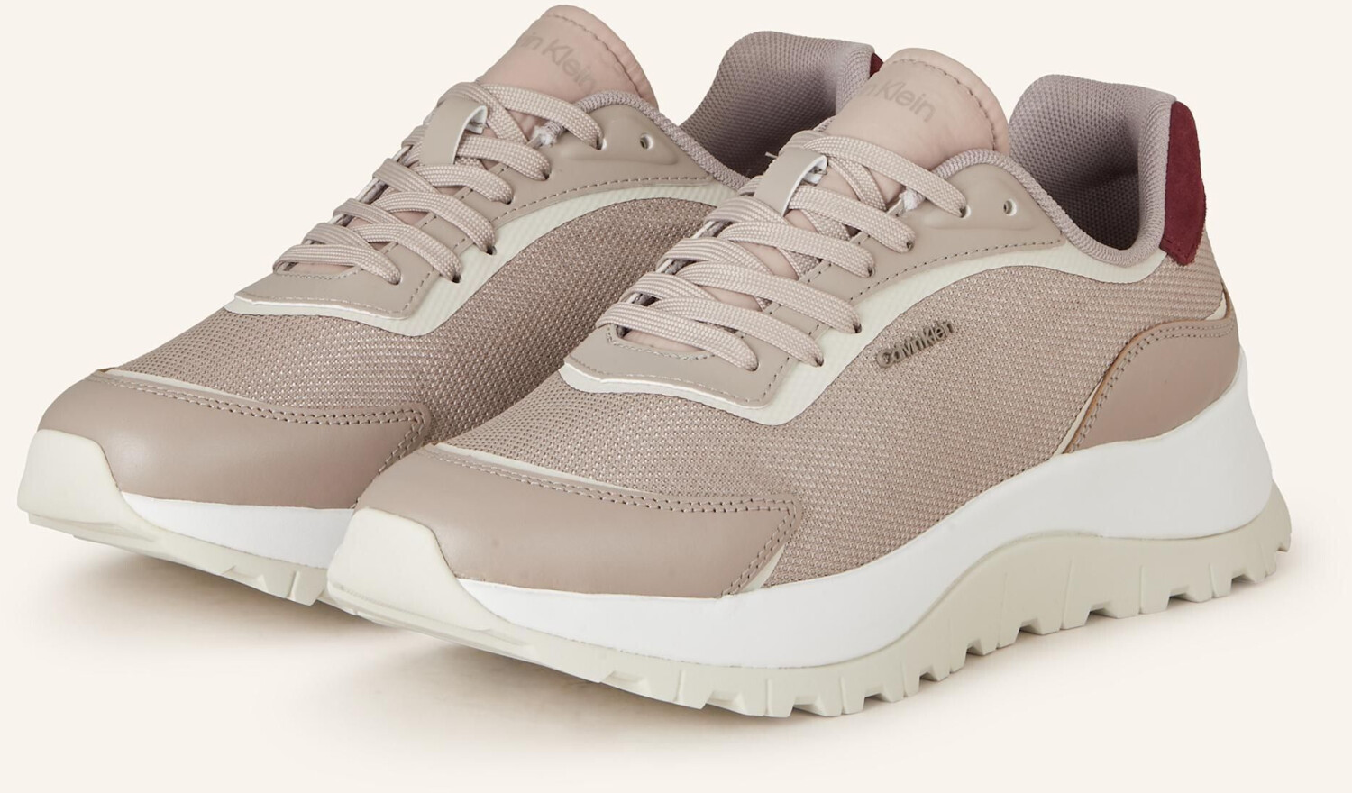 Calvin Klein Sneaker RUNNER taupe dark red ecru