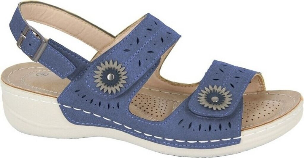 Boulevard de Beauté Becca Women's Beach Casual Sandals navy blue