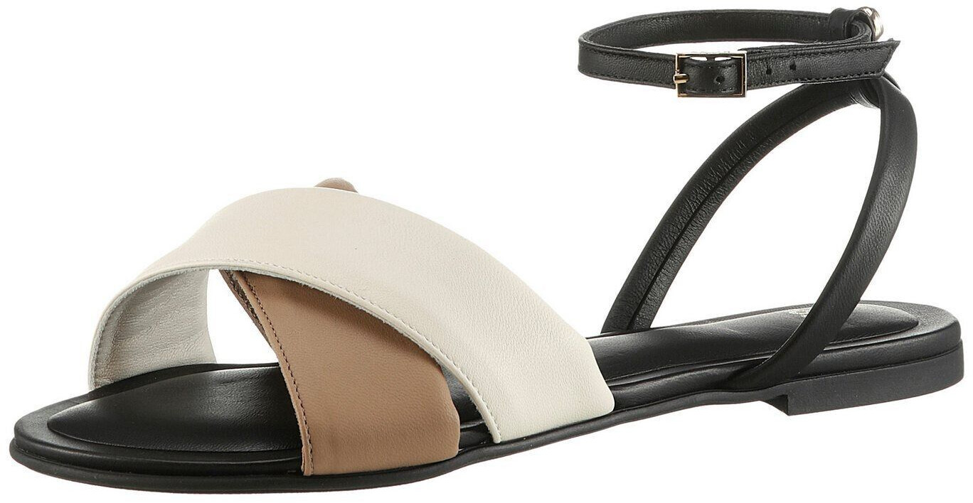 Hugo Boss Millie Strappy Sandal Block Heel adjustable strap natural-beige-black