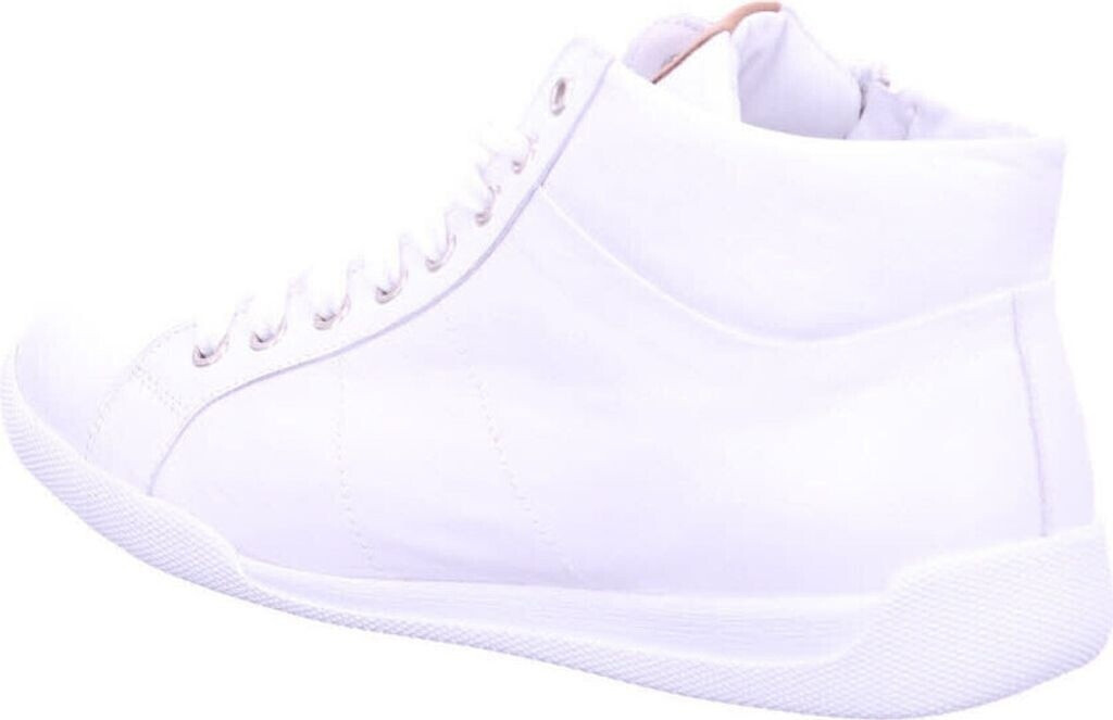 Andrea Conti Women's lace-up sneaker white brandy