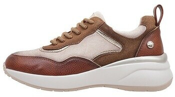 XTI 14319502-CAMEL Leather Sneakers brown