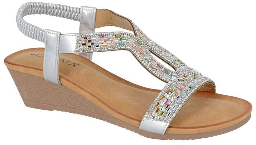 Cipriata Sandals Selene with jewel embellishments DF2392