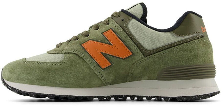 New Balance 574 dark olivine with infield clay and black au meilleur prix sur idealo