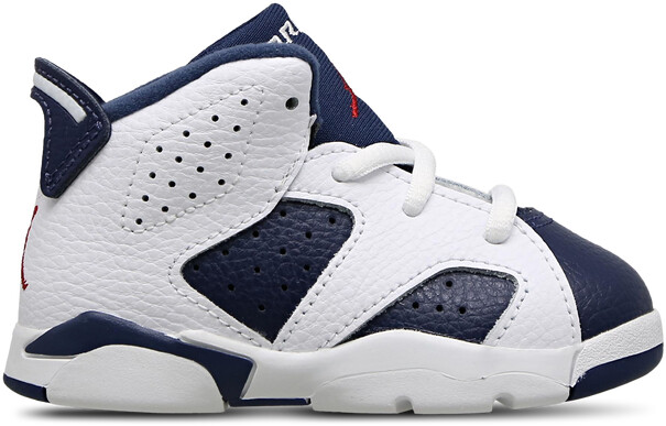 Jordan RETRO 'White and Midnight Navy' Kids Shoe white