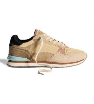 Hoff Avignon Beige Leather Sneakers