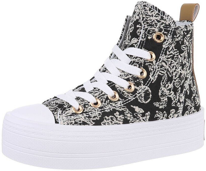 Ital Design Casual Shoes Sneakers High 24930- light brown white