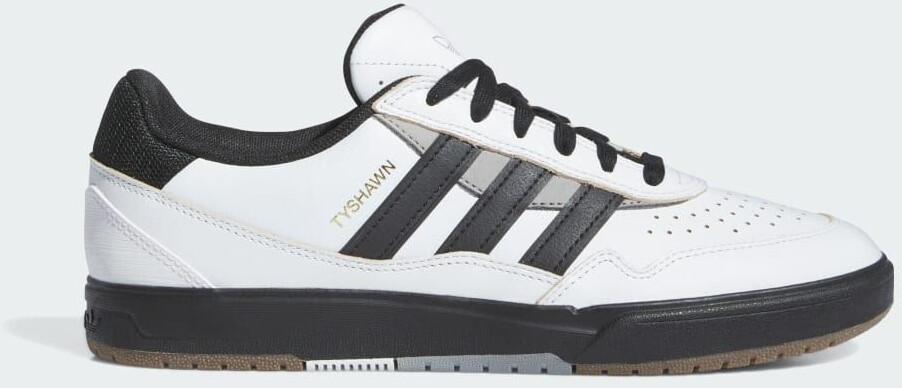 Adidas Tyshawn II Skate Shoe crystal white core black charcoal solid grey