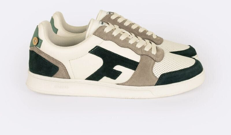 Faguo Hazel Leather Suede Shoes ecru green