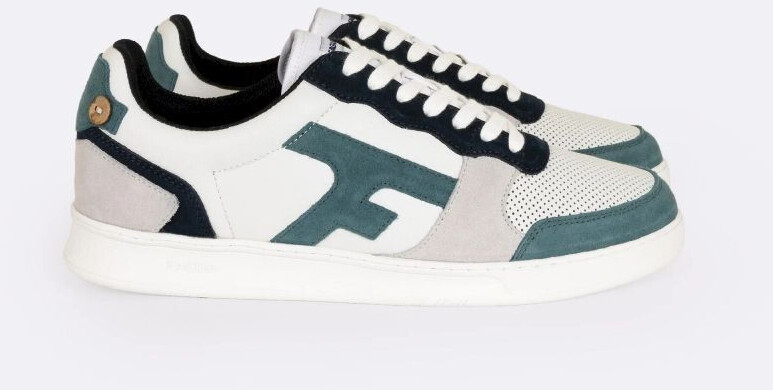 Faguo Hazel Leather Suede Shoes white blue