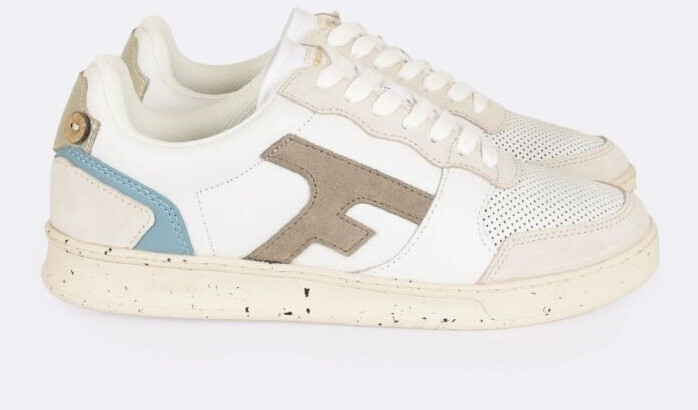 Faguo Hazel Leather Suede Lifestyle Shoes white beige