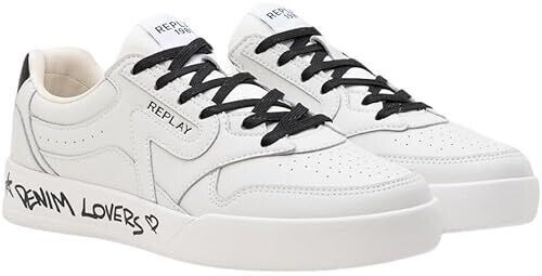 Replay Lace-up Sneaker white black 062